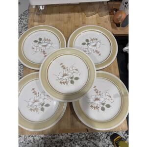 New VTG 5 Impressions By Daniele Country Day Stoneware Dinner Plates 11" Japan *